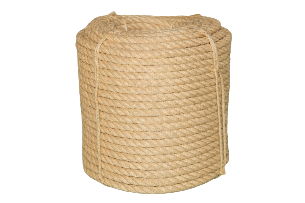 Rollo de Cuerda de Henequén / Ixtle / Sisal – Mecate Natural 19 mm (3/4") – 40 kg