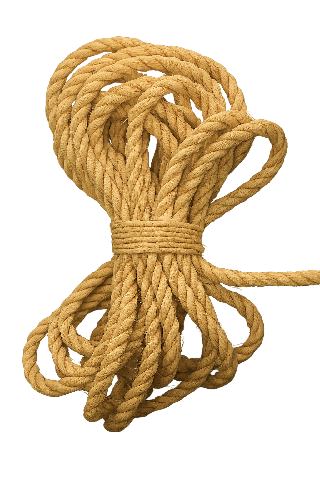 Rollo de Cuerda de Henequén / Ixtle / Sisal – Mecate Natural 19 mm (3/4") – 40 kg