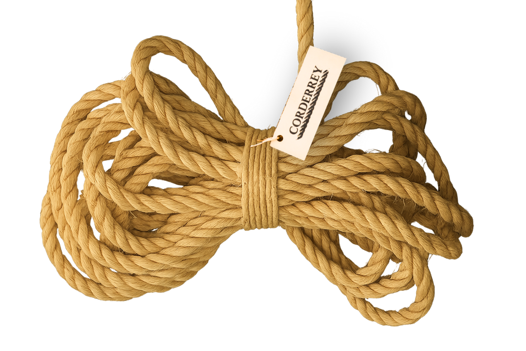 Rollo de Cuerda de Henequén / Ixtle / Sisal – Mecate Natural 19 mm (3/4") – 40 kg