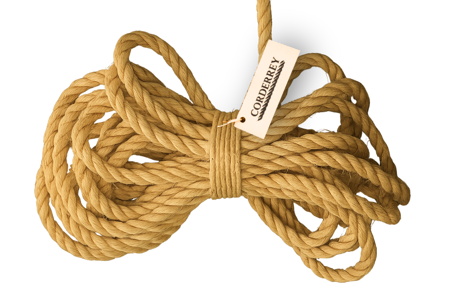 Rollo de Cuerda de Henequén / Ixtle / Sisal – Mecate Natural 19 mm (3/4") – 40 kg