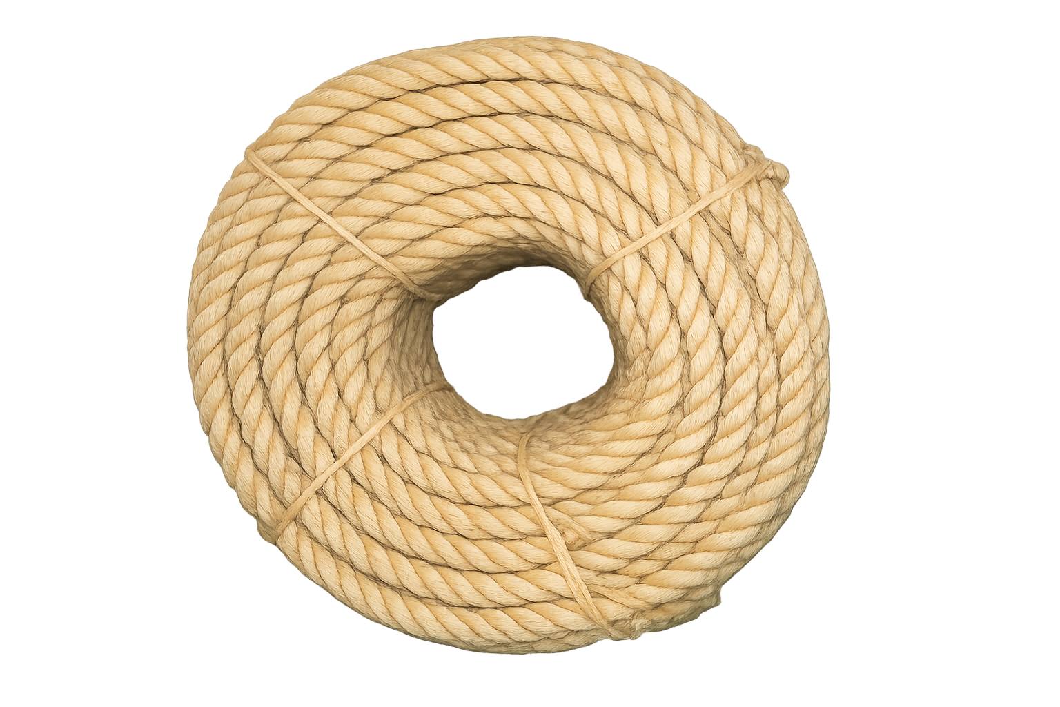 Rollo de Cuerda de Henequén / Ixtle / Sisal – Mecate Natural 25 mm (1") – 40 kg