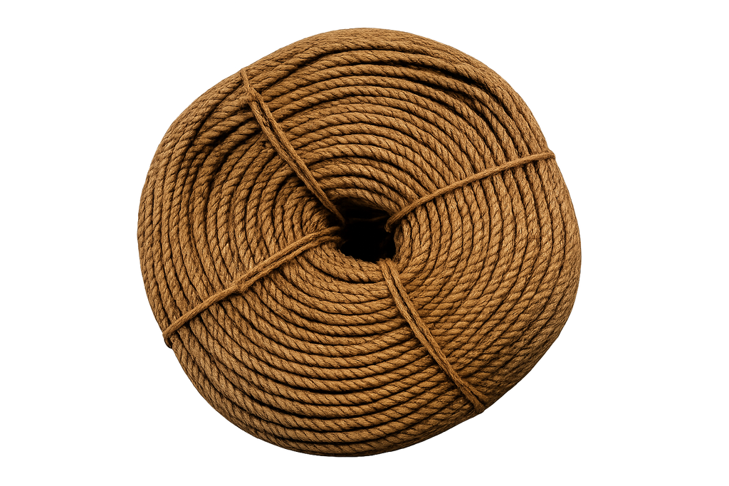 Rollo de Cuerda de Yute Natural 6 mm (1/4") – 25 kg