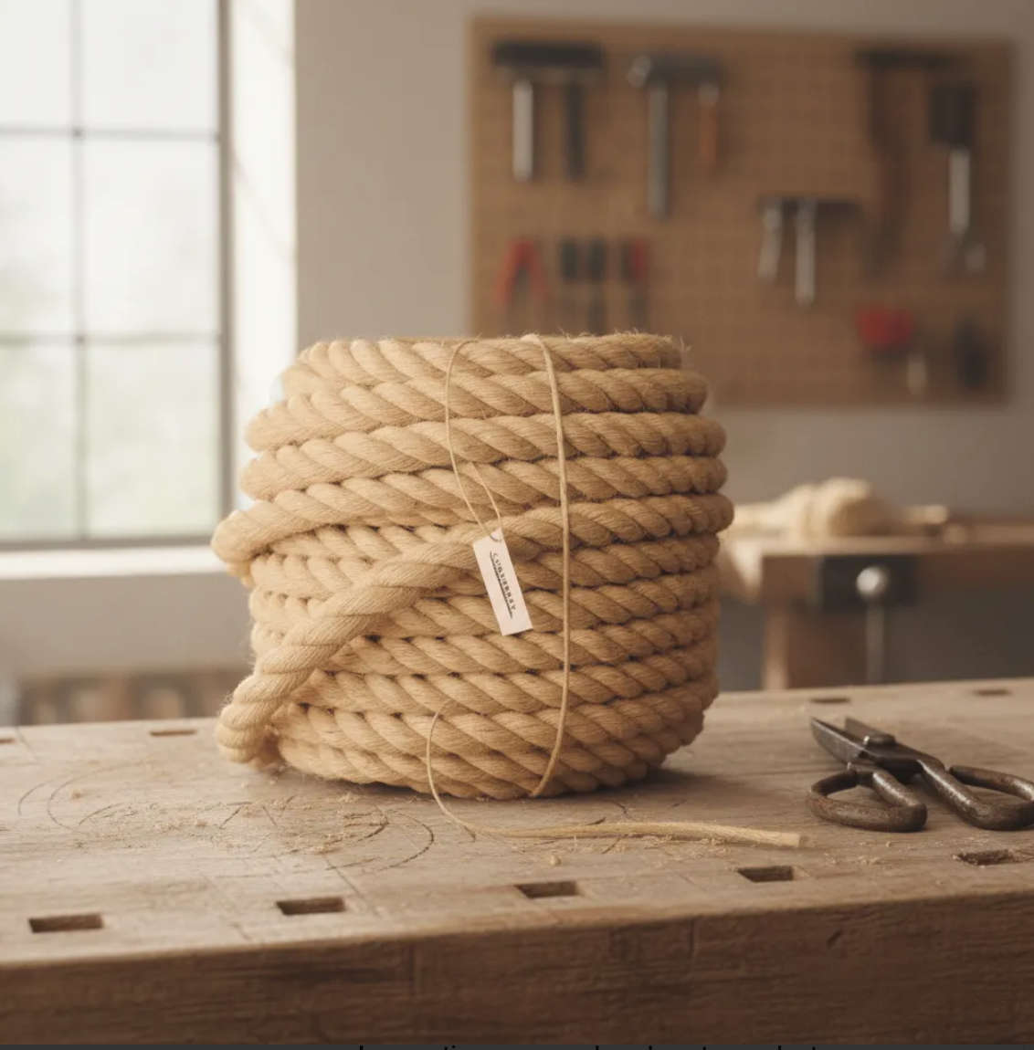 Rollo de Cuerda de Henequén / Ixtle / Sisal – Mecate Natural 38 mm (1.5") – 100 kg