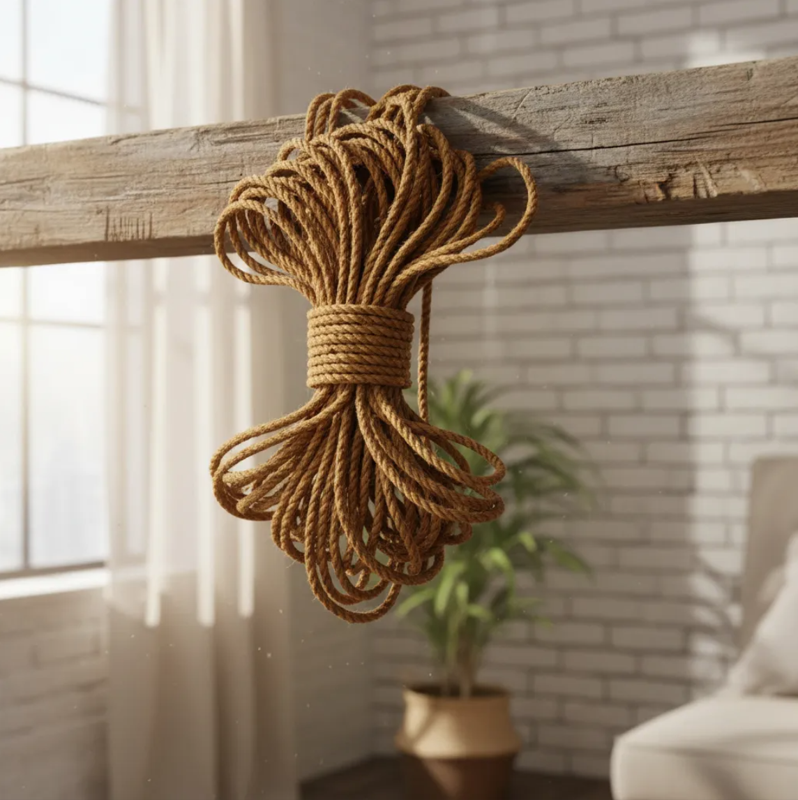 Rollo de Cuerda de Yute Natural 8 mm (5/16") – 25 kg