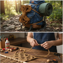 Cargar imagen en el visor de la galería, Rollo de Cuerda de Yute Natural 10 mm (3/8") – 25 kg
