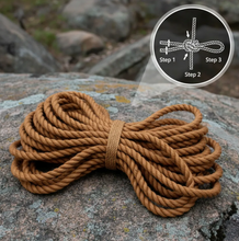 Cargar imagen en el visor de la galería, Rollo de Cuerda de Yute Natural 13 mm (1/2") – 40 kg
