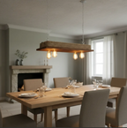 Lámpara Colgante “Andén” – 4 Focos – 80 cm x 30 cm