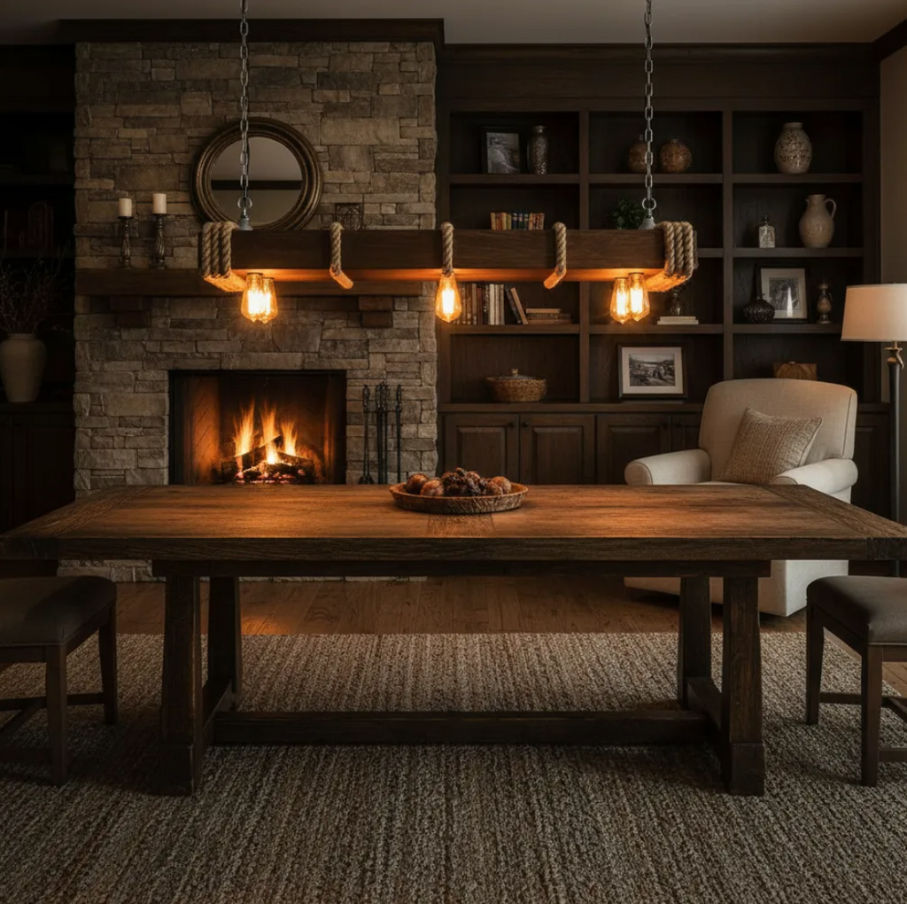 “Long Dock” Pendant Lamp – 6 Lights – 120 cm x 30 cm 