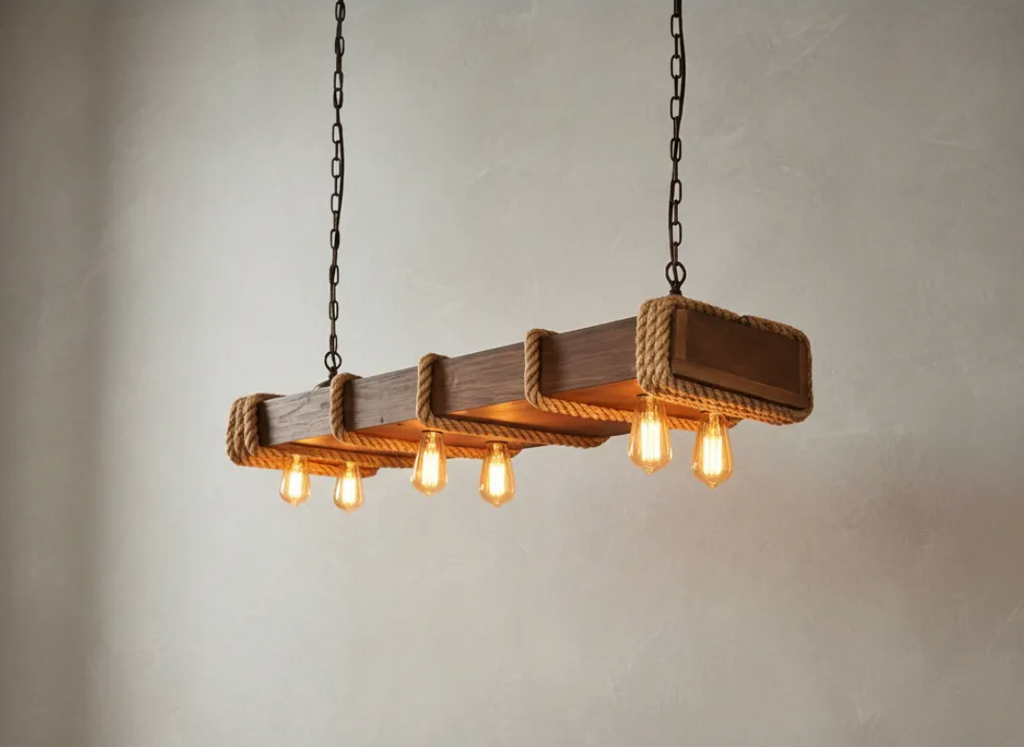 “Long Dock” Pendant Lamp – 6 Lights – 120 cm x 30 cm 