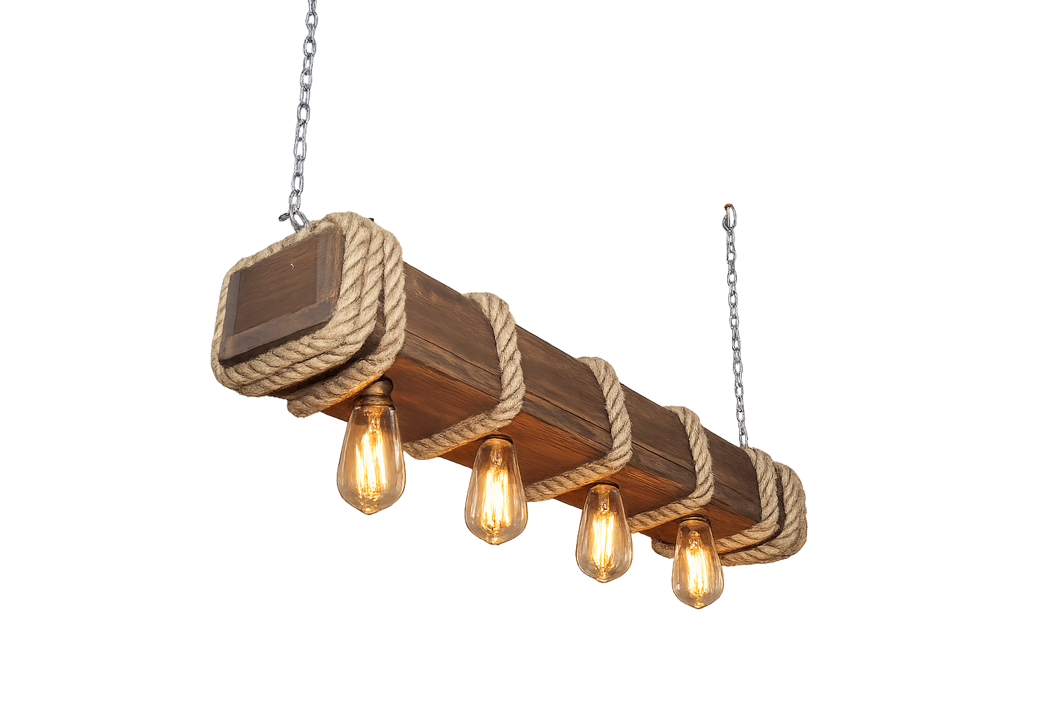 Lámpara Colgante “Luz Costera” – 3 Focos – 80 cm x 25 cm