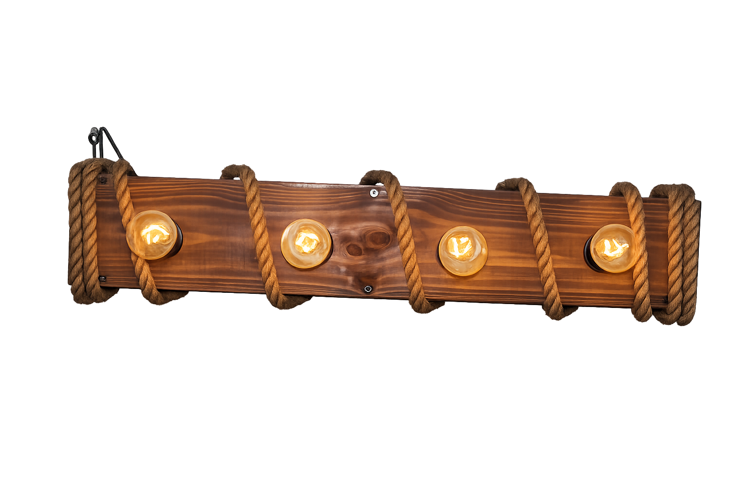 Lámpara Colgante “Luz Costera” – 4 Focos – 80 cm x 25 cm