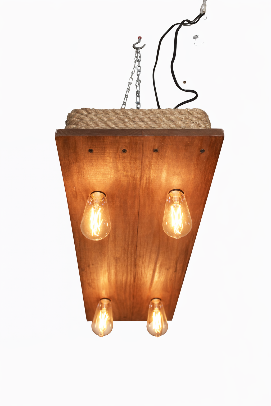 Lámpara Colgante “Andén” – 4 Focos – 80 cm x 30 cm