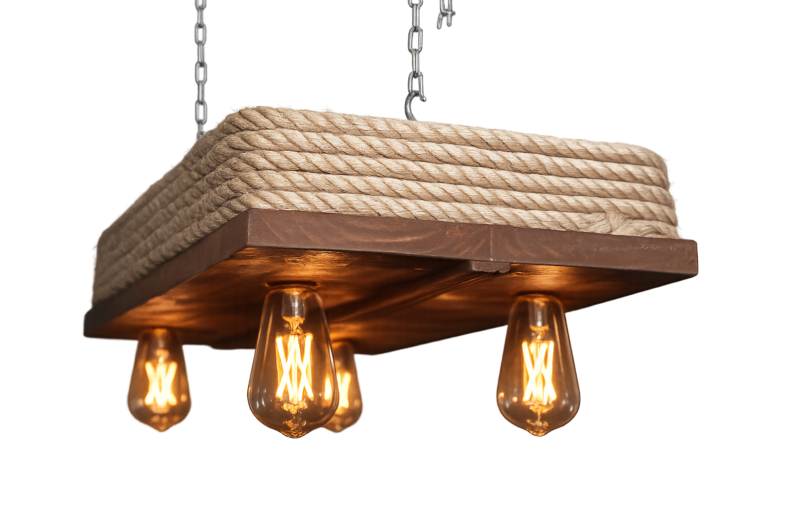 Lámpara Colgante “Andén” – 4 Focos – 80 cm x 30 cm