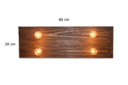 Lámpara Colgante “Andén” – 4 Focos – 80 cm x 30 cm
