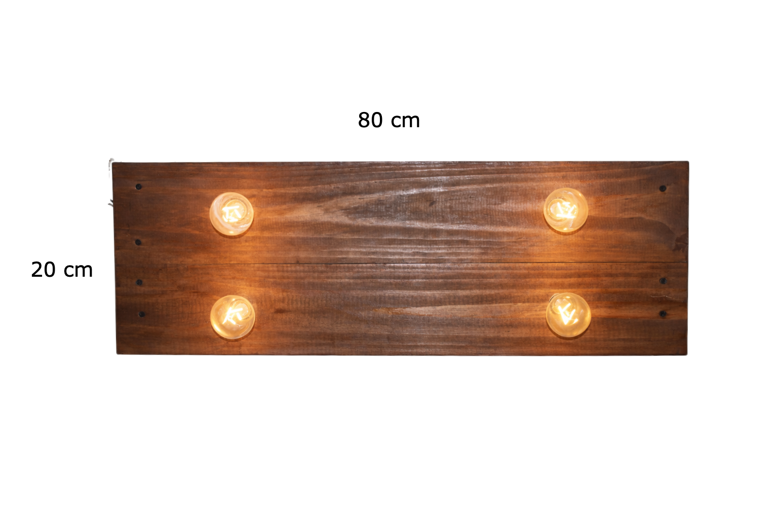 Lámpara Colgante “Andén” – 4 Focos – 80 cm x 30 cm