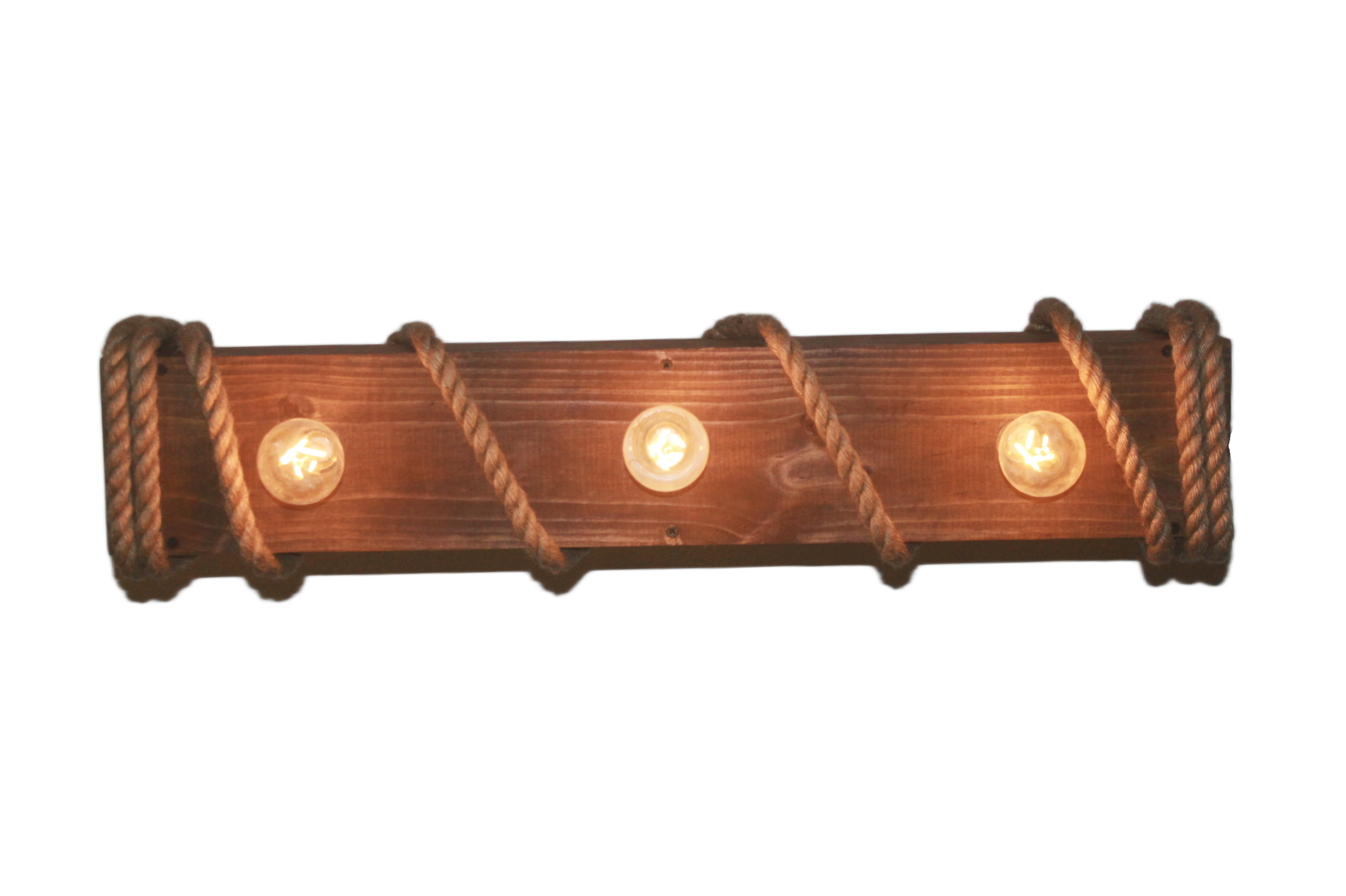 Lámpara Colgante “Muelle Corto” – 3 Focos – 80 cm x 25 cm