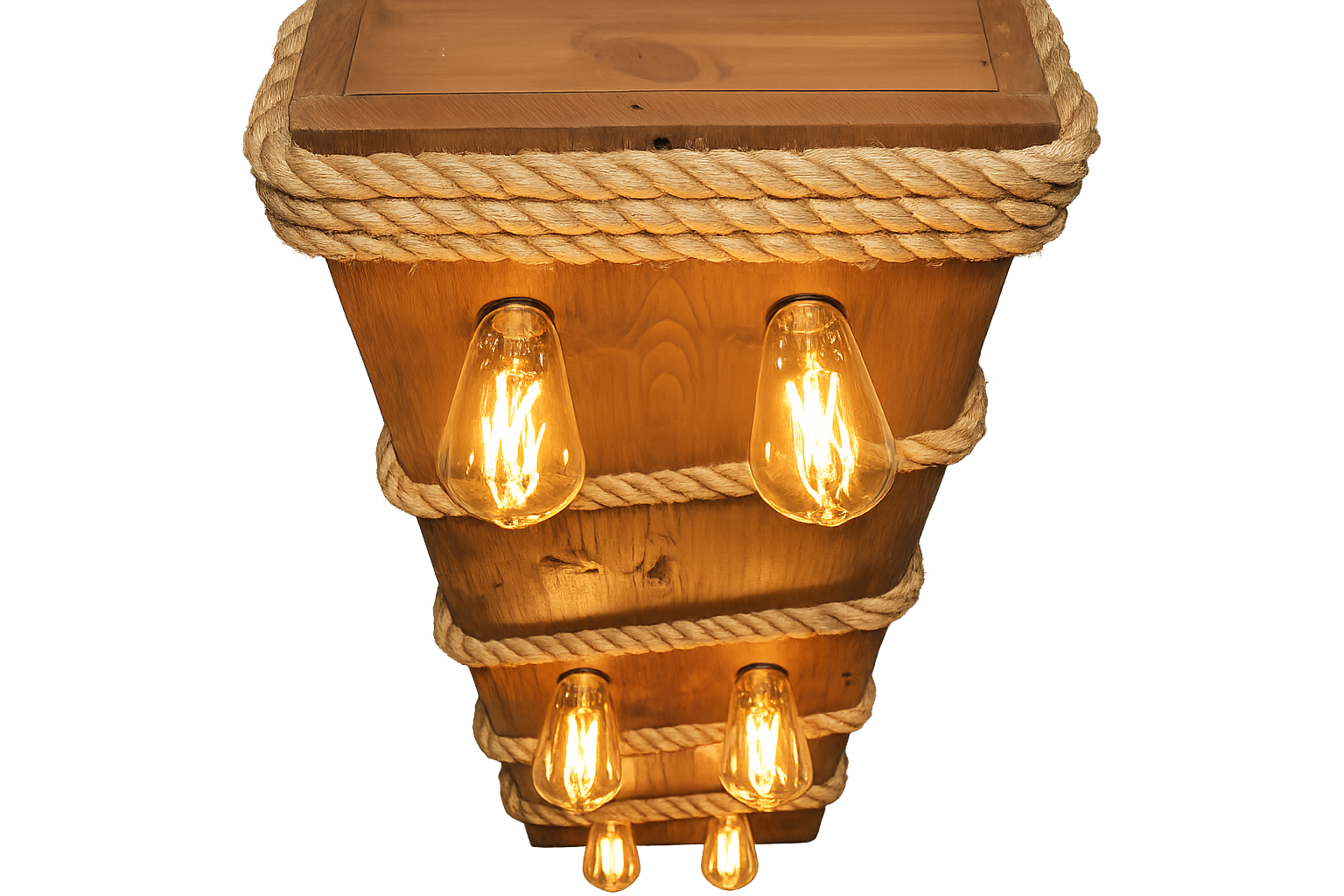 Lámpara Colgante “Muelle Largo” – 6 Focos – 120 cm x 30 cm