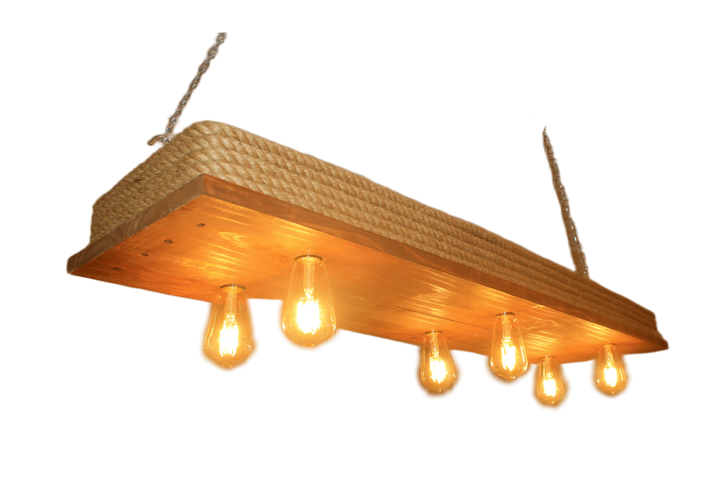 Lámpara Colgante “Malecón” – 6 Focos – 120 cm x 30 cm