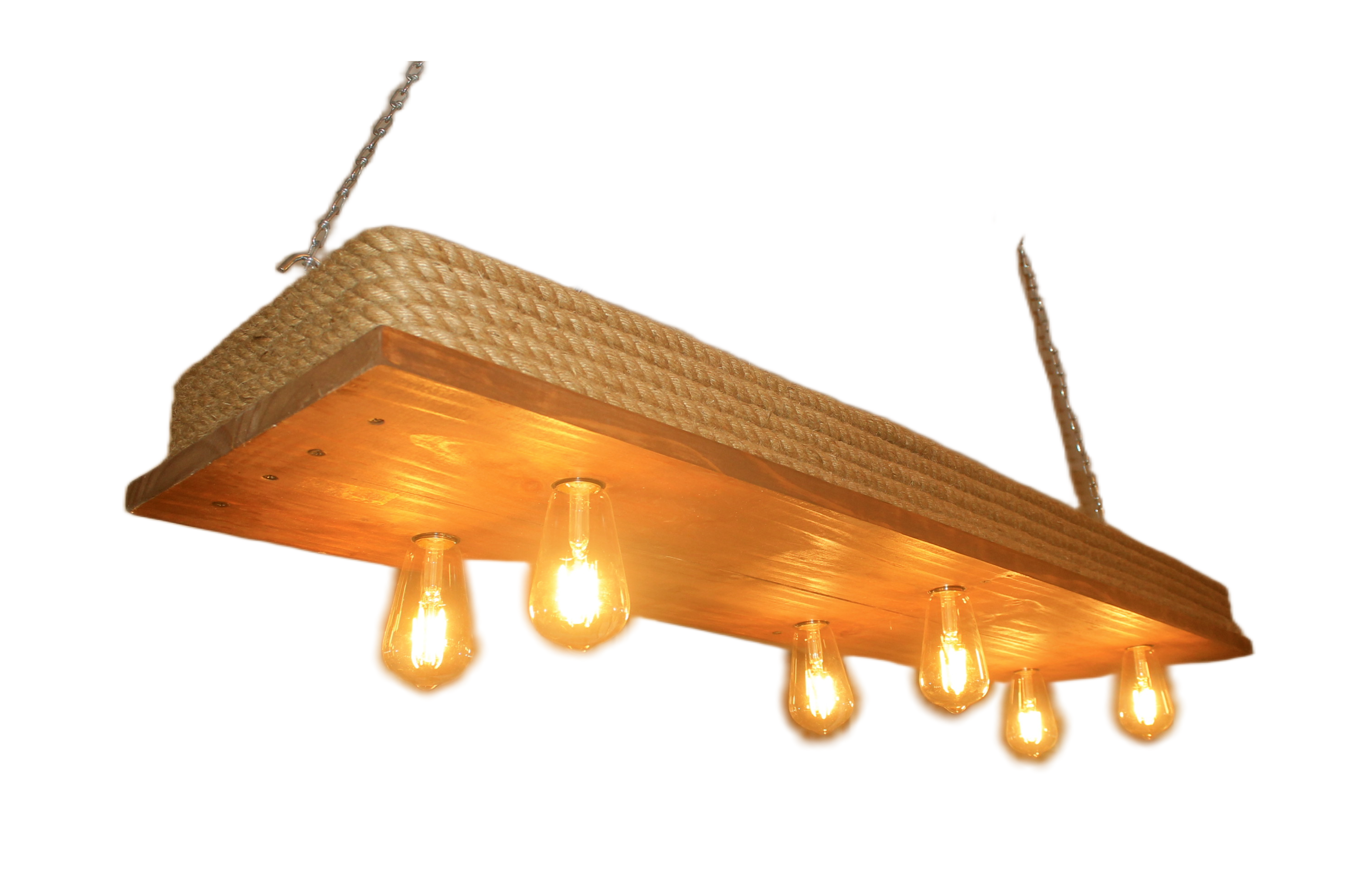 Lámpara Colgante “Malecón” – 6 Focos – 120 cm x 30 cm