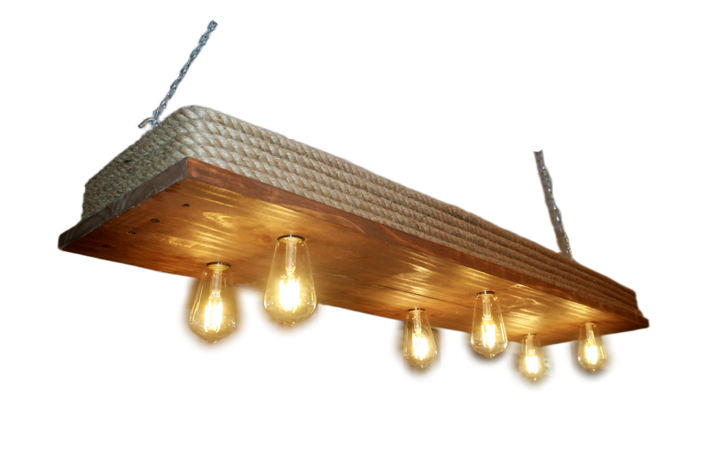 Lámpara Colgante “Malecón” – 6 Focos – 120 cm x 30 cm