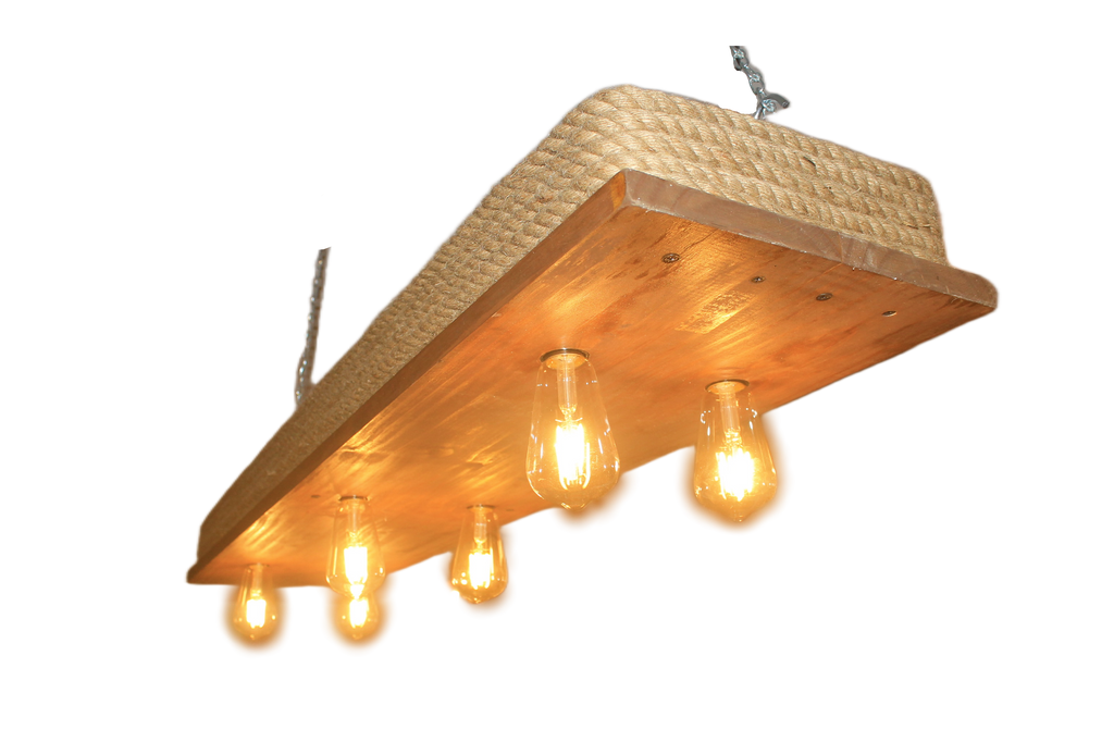 Lámpara Colgante “Malecón” – 6 Focos – 120 cm x 30 cm