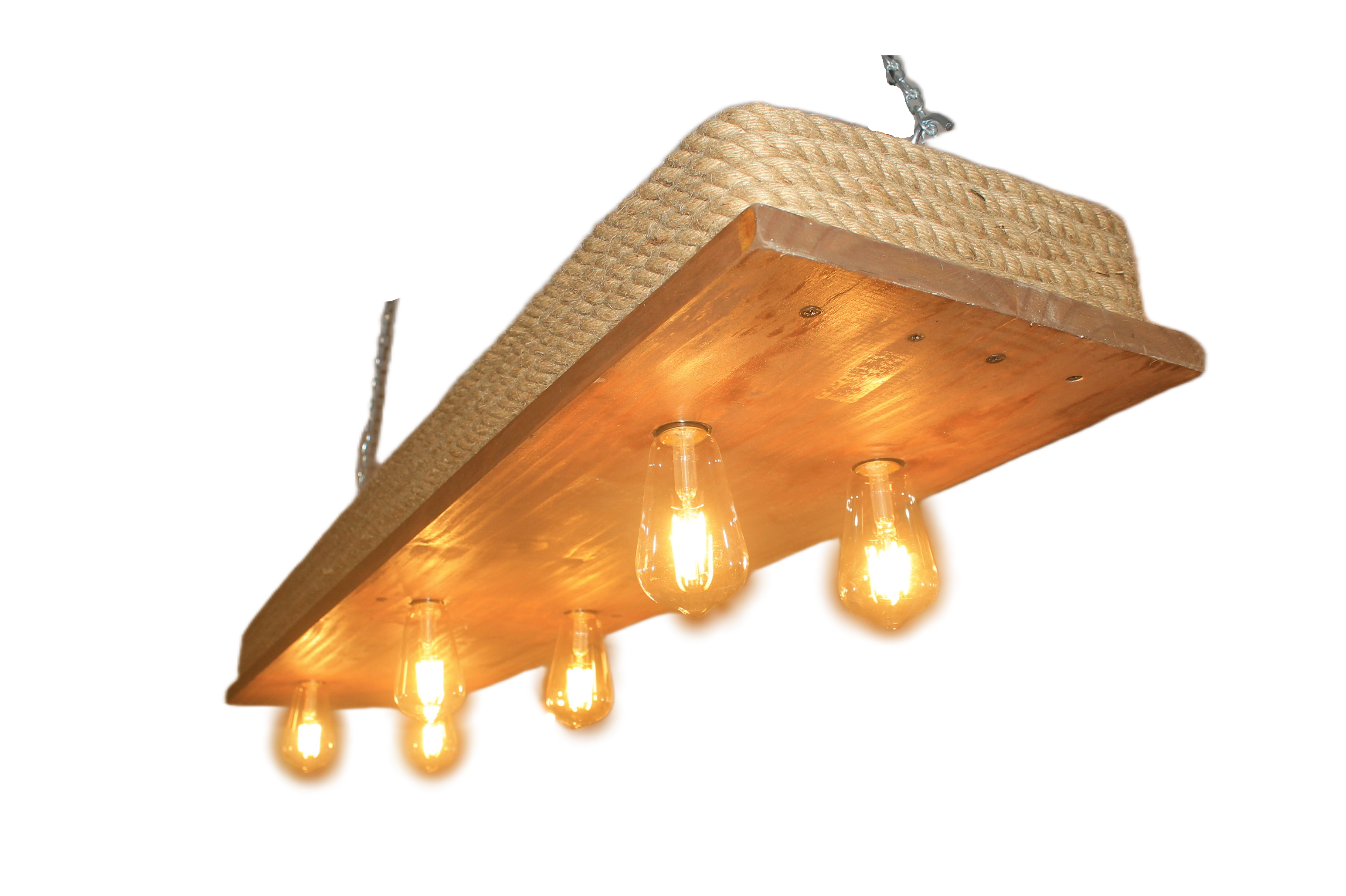 Lámpara Colgante “Malecón” – 6 Focos – 120 cm x 30 cm