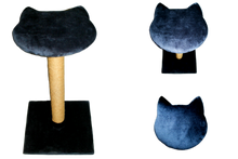 Cargar imagen en el visor de la galería, Rascador Tradicional para Gato de Yute en Negro – Cálicat
