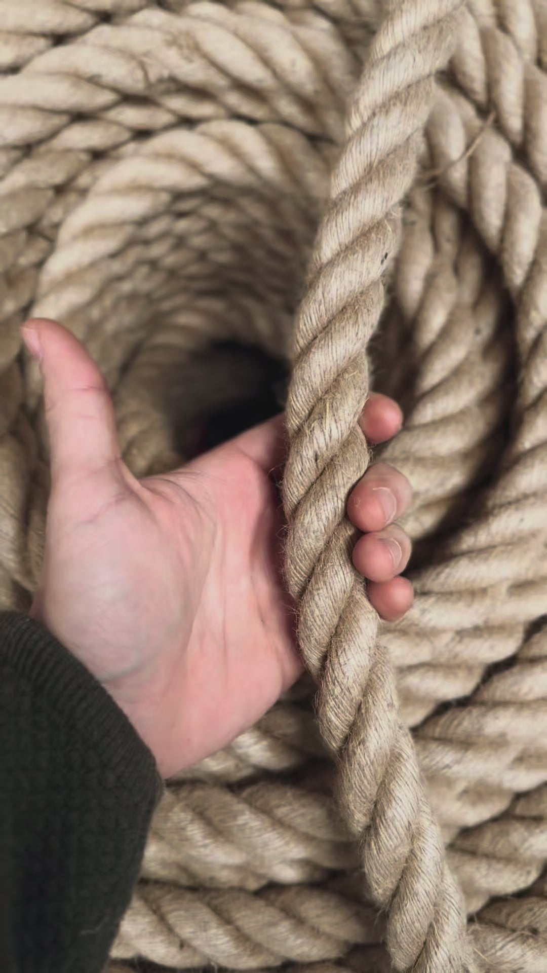 Rollo de Cuerda de Yute Natural 25 mm (1") – 100 kg